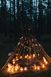 kāzu foto sesija naktī